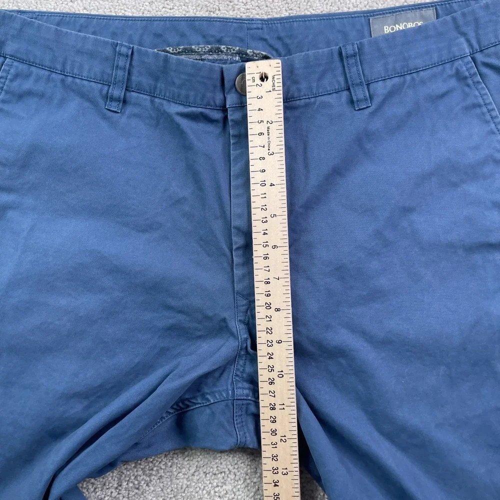 Bonobos Pants Mens 38x28 Blue Slim Fit Chino Cotton Twill Casual Slacks